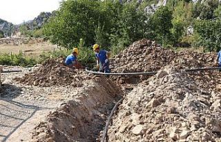 İbradı’da içme suyu çalışması