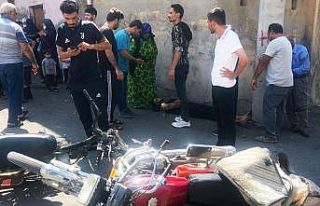 İki motosiklet çarpıştı: 2 yaralı