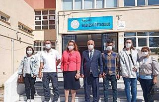 İl Milli Eğitim Müdürü Kalkan Babaeski’de incelemelerde...