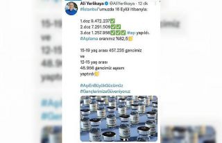 İstanbul Valisi Ali Yerlikaya: "Aşılama oranımız...
