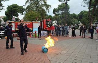 İtfaiye haftasında hayat kurtaran bilgilendirmeler...