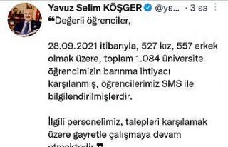 İzmir Valisi Köşger: “Bin 84 üniversite öğrencisinin...