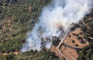 İzmir Yamanlar’daki yangın kısmen kontrol altında