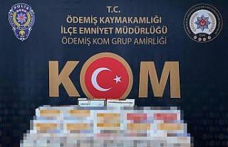 İzmir’de sahte bandrollü binlerce makaron ele...
