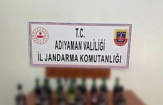 Jandarma ekiplerinden kaçak içki operasyonu