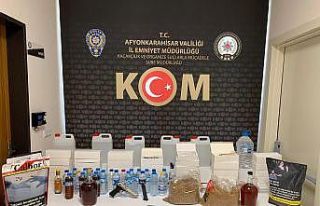 Kaçak alkol operasyonunda 1 kişi gözaltına alındı