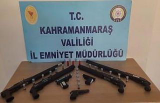 Kahramanmaraş’ta 19 silah ele geçirildi