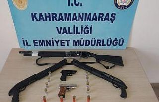 Kahramanmaraş’ta 29 adet silah ele geçirildi