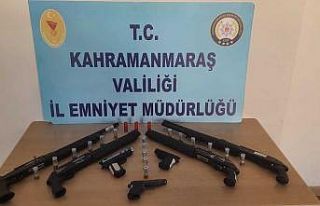 Kahramanmaraş’ta 8 adet silah ele geçirildi