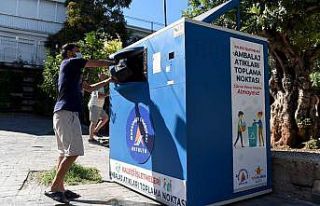 Kaleiçi’nde ambalaj atıklarında yeni dönem