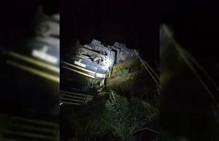 Karabük’te çekici takla attı: 1 yaralı