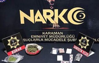 Karaman’da uyuşturucu ticareti yapan 4 kişi tutuklandı