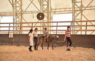 Kartepe’de özel çocuklara atla terapi desteği