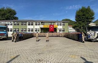 Kastamonu’dan gelen komandolar Ayancık’a veda...