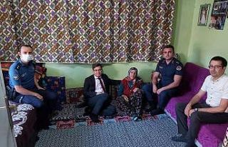 Kaymakam Düzgün’den şehit ailelerine ziyaret