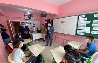 Kaymakam Göktaş özel öğrencileri ziyaret etti