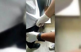 Kayseri’de iç çamaşırı ve pantolonun içerisinde...