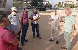 Kılınç, asfalt çalışmalarını inceledi