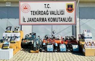 Kiralık evi kaçak sigara imalathanesine çevirmiş