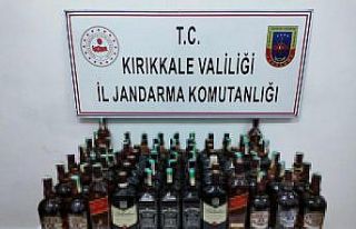Kırıkkale’de 69 litre kaçak içki ele geçirildi