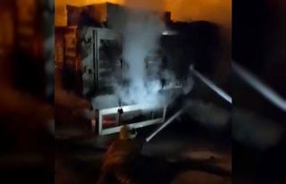 Kırıkkale’de inşaat malzemesi yüklü tırda...