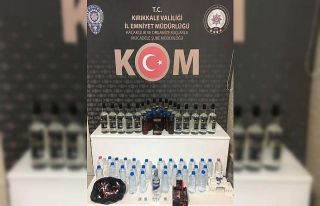 Kırıkkale’de litrelerce kaçak içki ele geçirildi