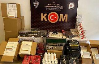 Konya merkezli 5 ilde kaçak sigara operasyonu: 9...