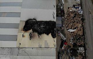 Kuruyemiş fabrikasını saran alevler kontrol altına...