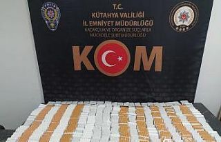 Kütahya’da 9 bin 500 makaron ele geçirildi