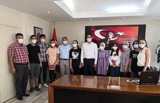 MABEM’li öğrencilerden Kaymakam Yıldırım’a...