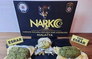 Malatya’da araçla uyuşturucu sevkiyatı polise...