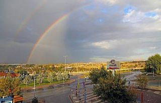 Malatya’da çifte gökkuşağı