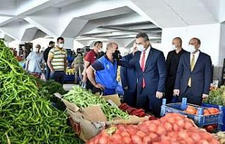 Mamak Pazarı’nda alınan önlemler denetlendi