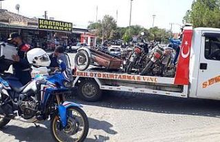 Manisa jandarmadan motosiklet sürücülerine sıkı...