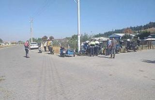 Manisa’da jandarma ekiplerinden motosiklet denetimi