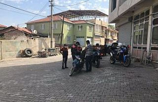 Manisa’da jandarmadan kask denetimi