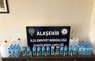 Manisa’da kaçak rakı operasyonu