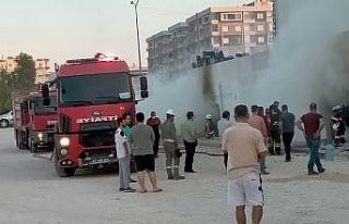 Market deposunda korkutan yangın