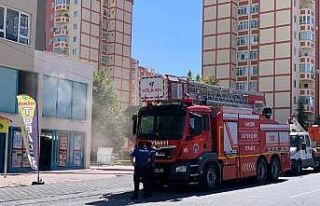 Markette yangın paniği