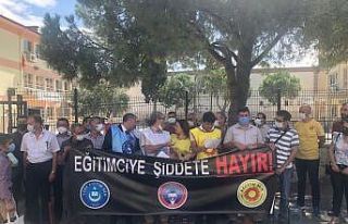 Meslektaşlarından darp edilen öğretmene destek
