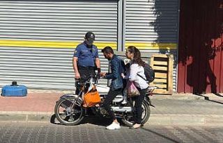 Nazilli’de motosiklet sürücülerine denetim uygulandı