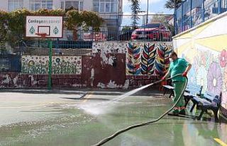 Okul bahçeleri yeni döneme hazırlanıyor