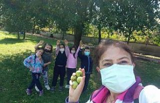 Okulun bahçesinden topladılar