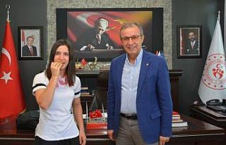 Olimpiyat şampiyonundan İbanoğlu’na ziyaret
