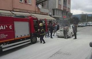 Ordu’da araç yangını
