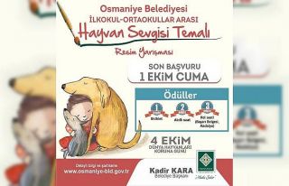 Osmaniye’de ‘Hayvan Sevgisi’ temalı resim yarışması...