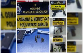 Osmaniye’de şok uygulamalarda 6 silah ele geçirildi