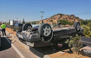 Otomobil takla atarak durabildi: 1 yaralı