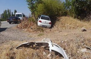Otomobil yoldan çıktı: 1 yaralı