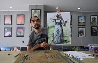 (ÖZEL) Doğuştan işitme ve yüzde 50 görme engeline...